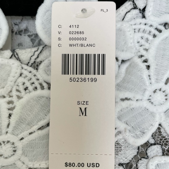 NWT Anthropologie Flower Lace Top - Picture 8 of 11